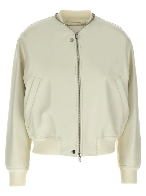 Photo: Jil Sander Leather Bomber Jacket