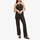 Sporty & Rich Women's SRHWC Ribbed Pants in Chocolate