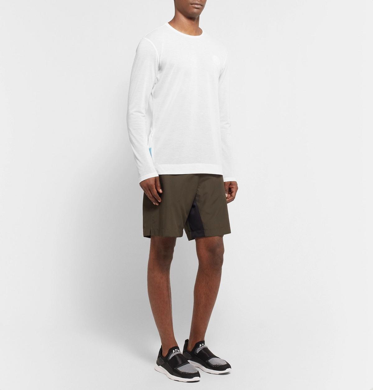 Iffley Road - Hove Striped Drirelease Piqué Top - White