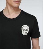 Alexander McQueen Skull embroidered cotton T-shirt