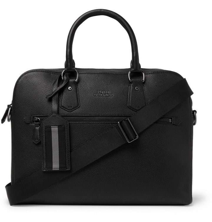 Photo: Polo Ralph Lauren - Pebble-Grain Leather Briefcase - Black