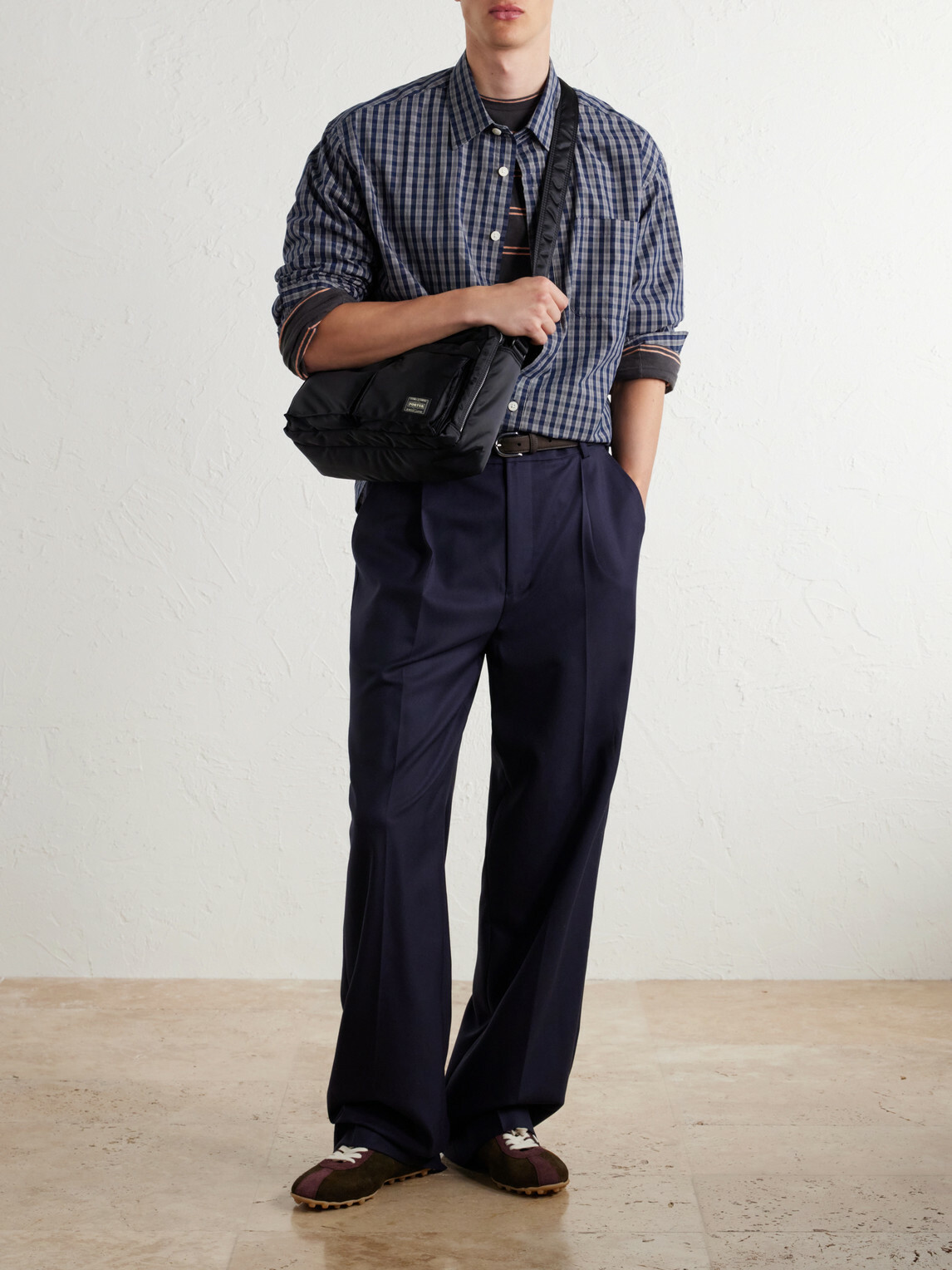 Porter-Yoshida and Co - Tanker Sling Twill Messenger Bag - Black