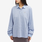 Saks Potts Women's Serena Polo Shirt in Blue Stripe