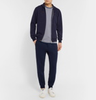 Brunello Cucinelli - Tapered Cotton-Blend Jersey Sweatpants - Men - Navy