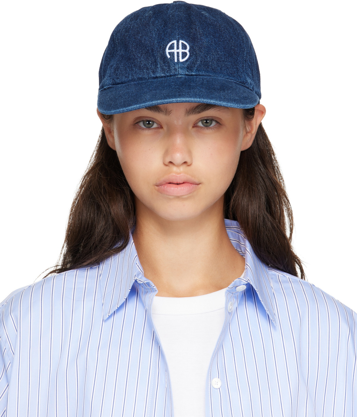 ANINE BING Navy Jeremy Baseball Cap