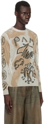 Perks and Mini Beige Susumu Mukai Edition Markings T-shirt