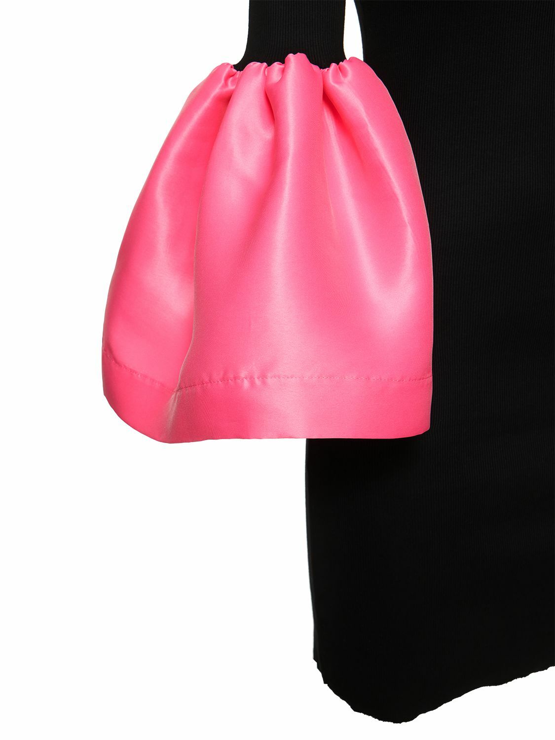 MARQUES'ALMEIDA Jersey & Ruffled Taffeta Mini Dress