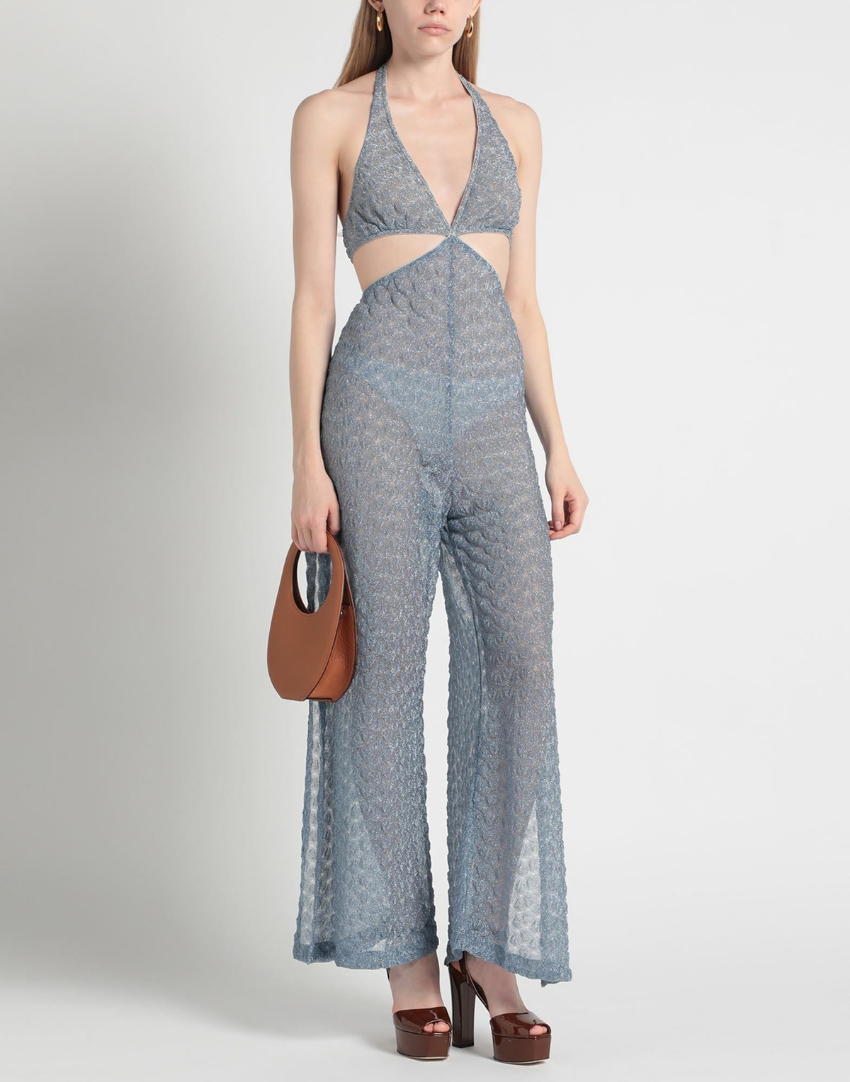 Missoni Womens Jumpsuit Light in Blue