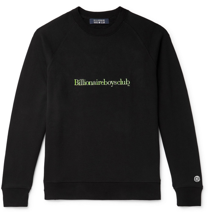 Photo: Billionaire Boys Club - Logo-Embroidered Loopback Cotton-Jersey Sweatshirt - Black