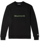 Billionaire Boys Club - Logo-Embroidered Loopback Cotton-Jersey Sweatshirt - Black