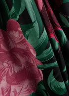 LA Double J Gilda Floral-print Silk Maxi Dress Black