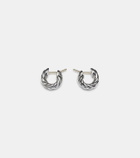David Yurman Sculpted Cable sterling silver hoop earrings