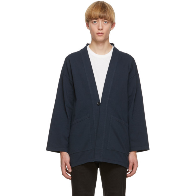 Photo: Blue Blue Japan Navy Cotton Haori Cardigan