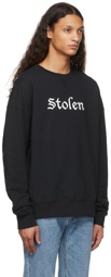 Stolen Girlfriends Club SSENSE Exclusive Black Logo Sweatshirt