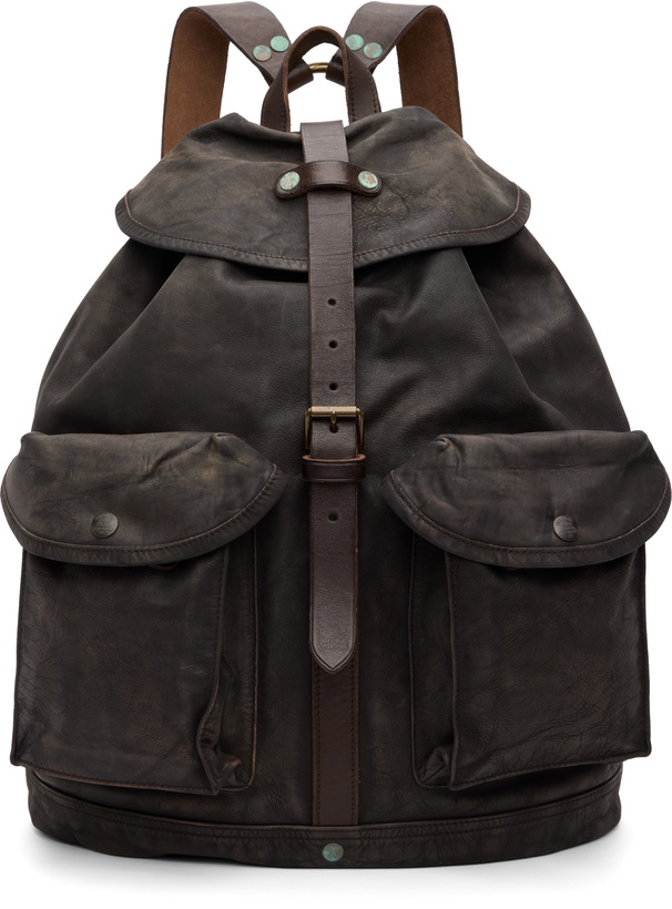 Photo: RRL Brown Leather Rucksack