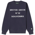 Mister Green Men's No. 12 Souvenirs Crew Sweat in Navy