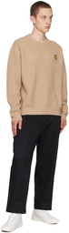 Maison Kitsuné Beige Bold Fox Head Sweater