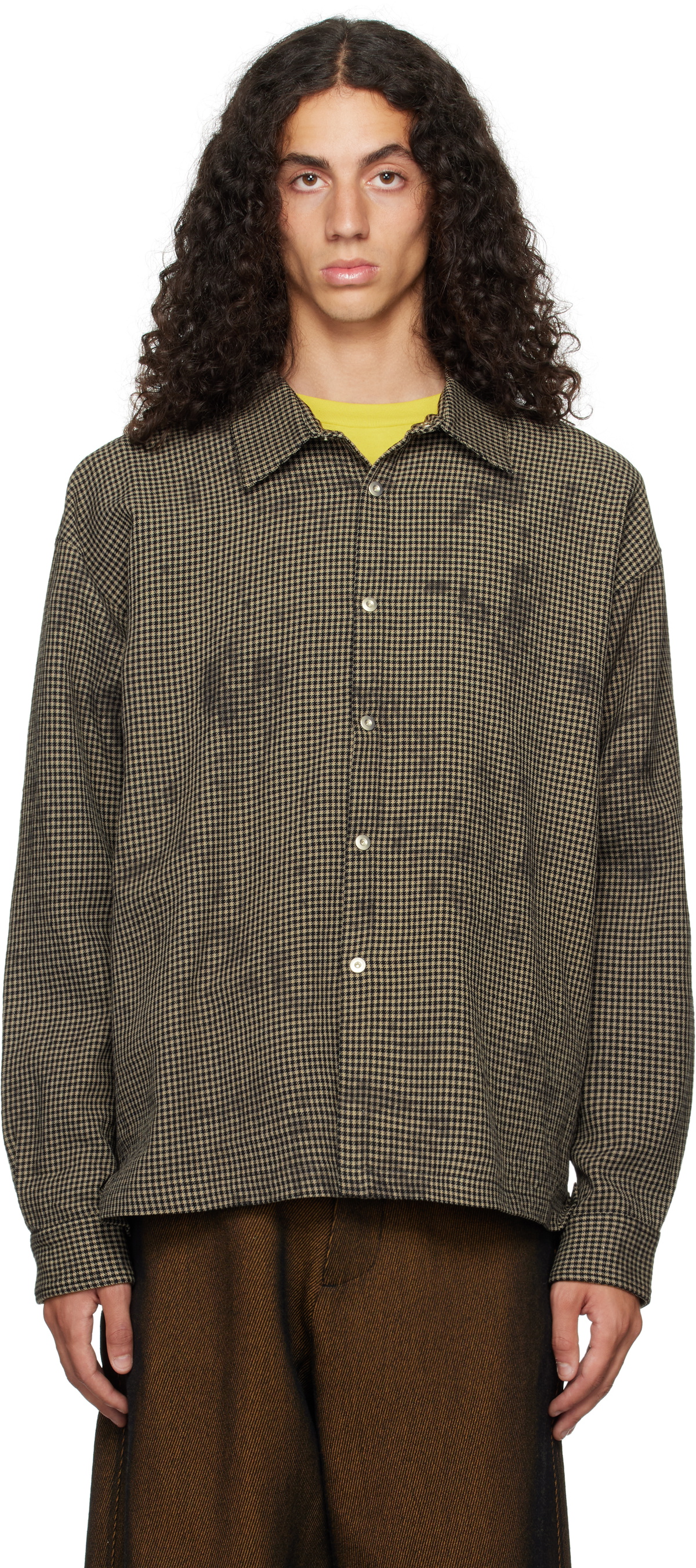 Omar Afridi Gray & Black Philip Shirt Omar Afridi