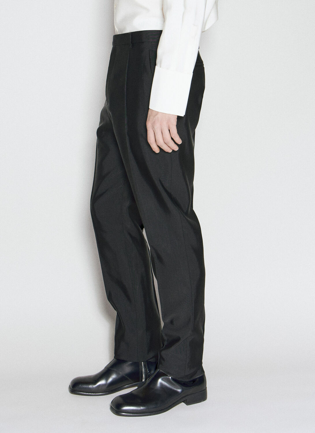 Saint Laurent High-Waisted Faille Pants