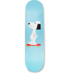 The SkateRoom - Peanuts by Nina Chanel Abney Printed Wooden Skateboard - Blue