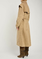 Isabel Marant étoile Michaela Belted Cotton Coat Light Brown