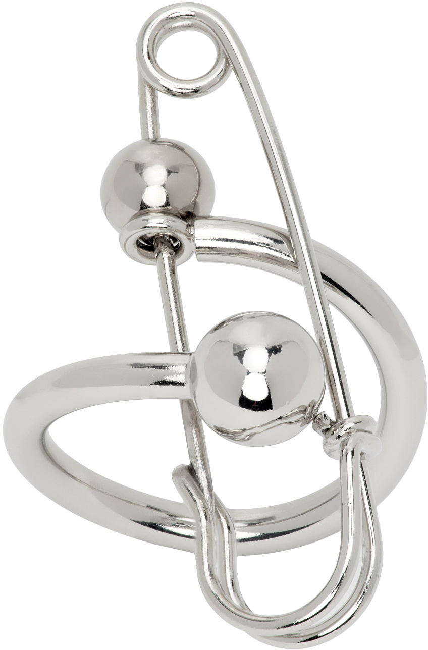 Justine Clenquet SINEAD RING シルバー Justine Clenquet: Silver & Gold Sinead Ring | SSENSE 日本