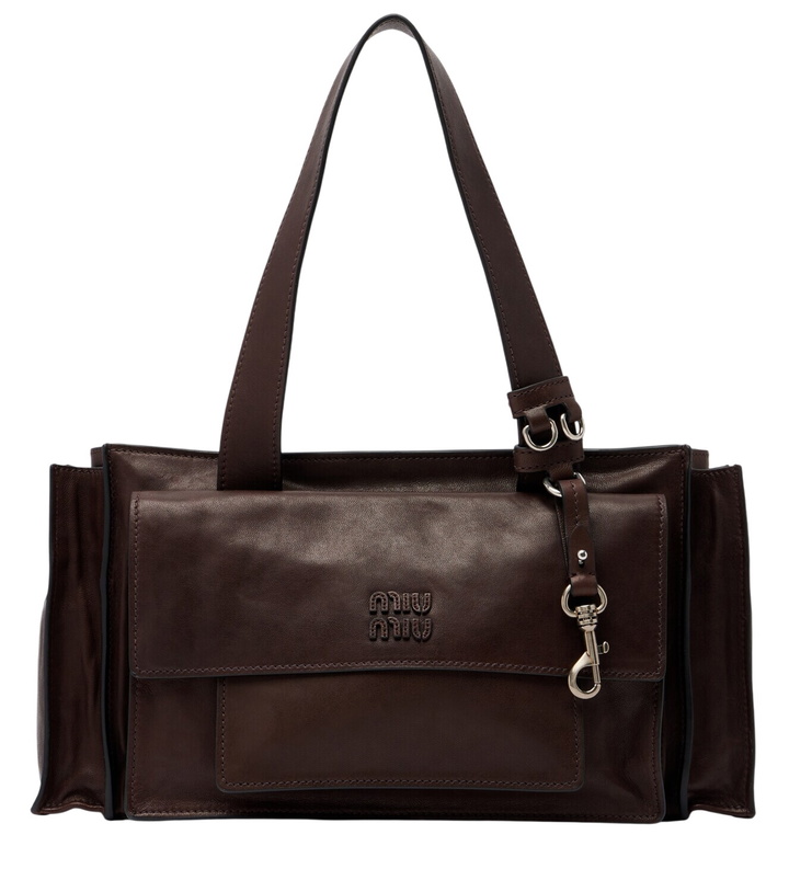 Photo: Miu Miu Utilitaire leather shoulder bag