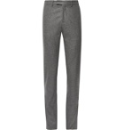 SALLE PRIVÉE - Anthracite Rocco Slim-Fit Mélange Wool-Flannel Suit Trousers - Gray