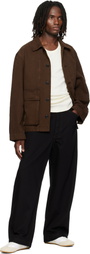 LEMAIRE Brown Boxy Denim Jacket