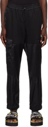 Versace Jeans Couture Black Paneled Cargo Pants