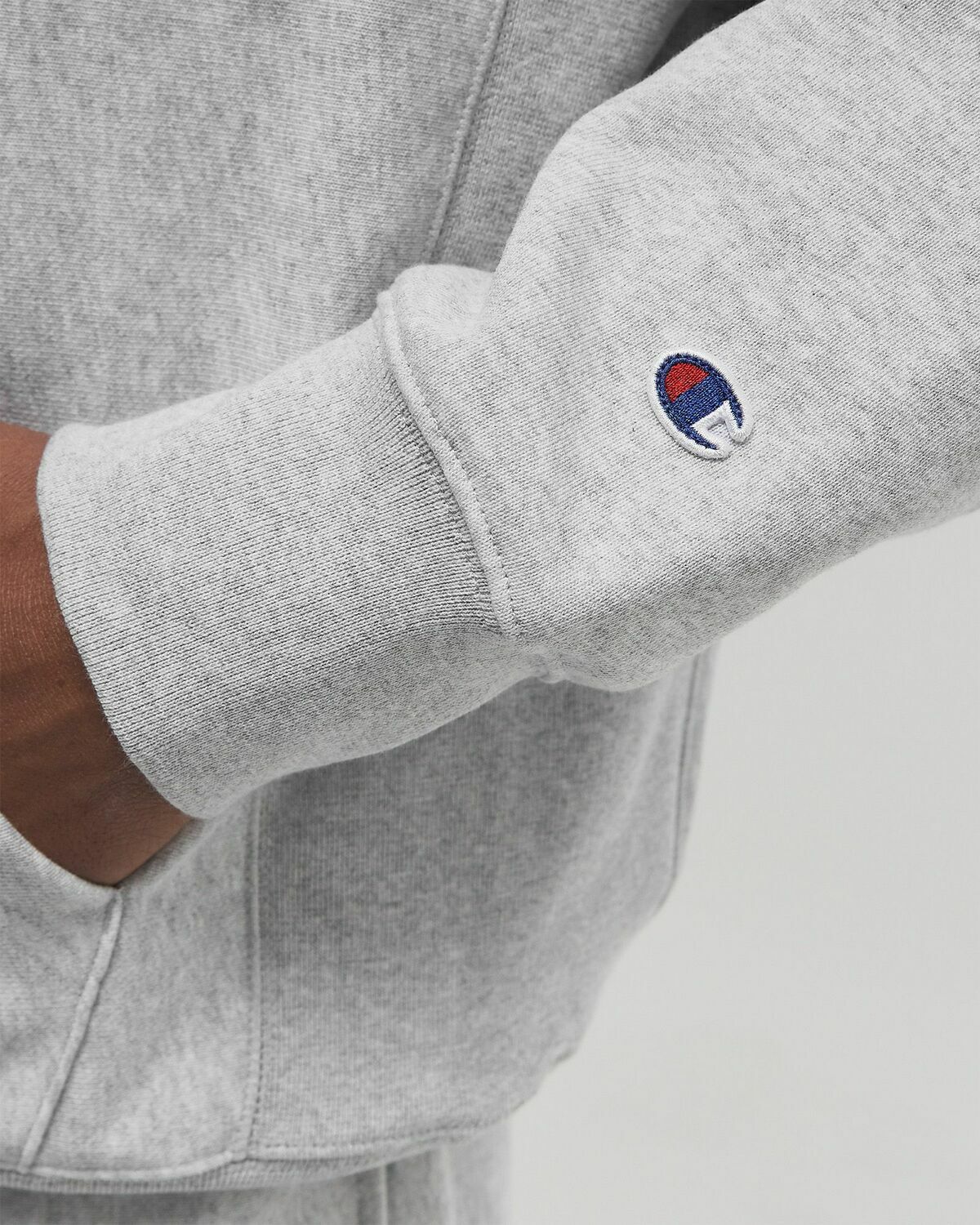 CHAMPION Hooded Sweatshirt Grey Mens Hoody
