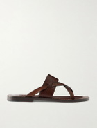 Brunello Cucinelli - Leather Sandals - Burgundy