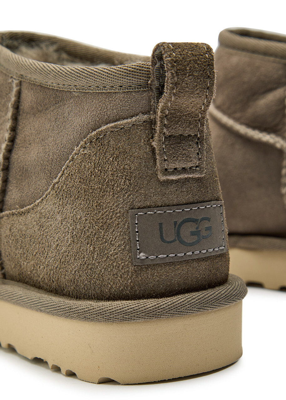 Ugg Classic Ultra Mini Suede Boots Brown