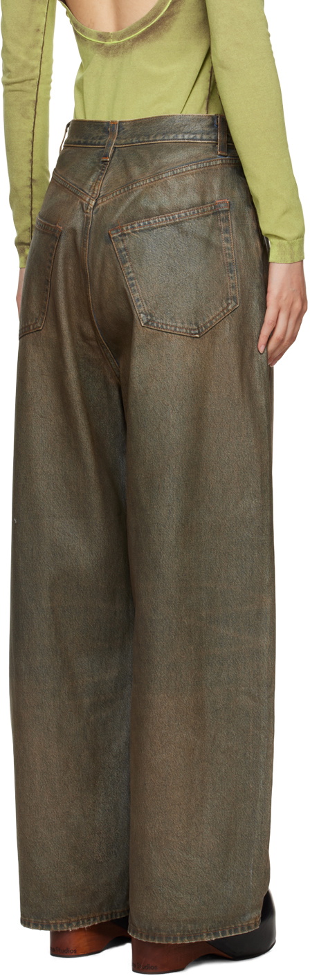 Acne Studios Brown Super Baggy-Fit Jeans
