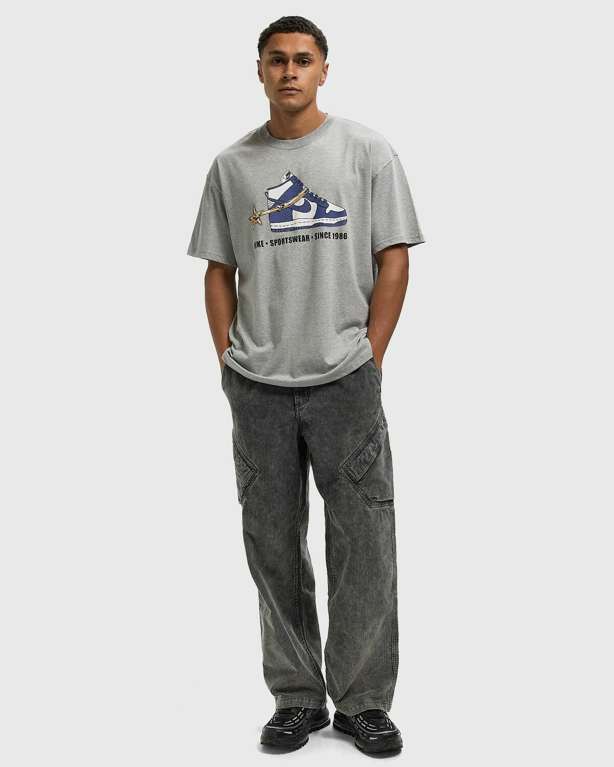 Nike TEE M90 OC VNTG Grey Mens Shortsleefe