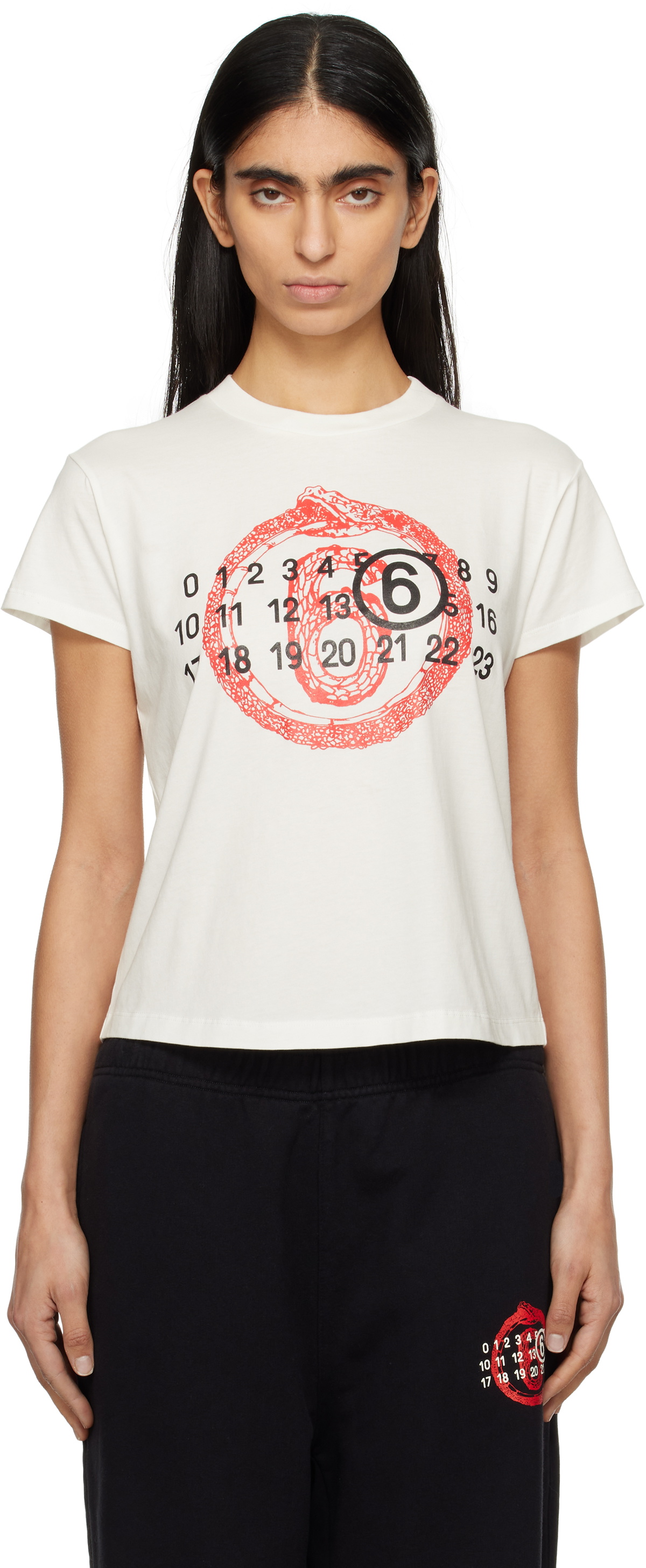 MM6 Maison Margiela White Lunar New Year Capsule T-shirt