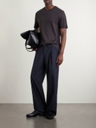 Mr P. - Ribbed Organic Cotton T-Shirt - Brown