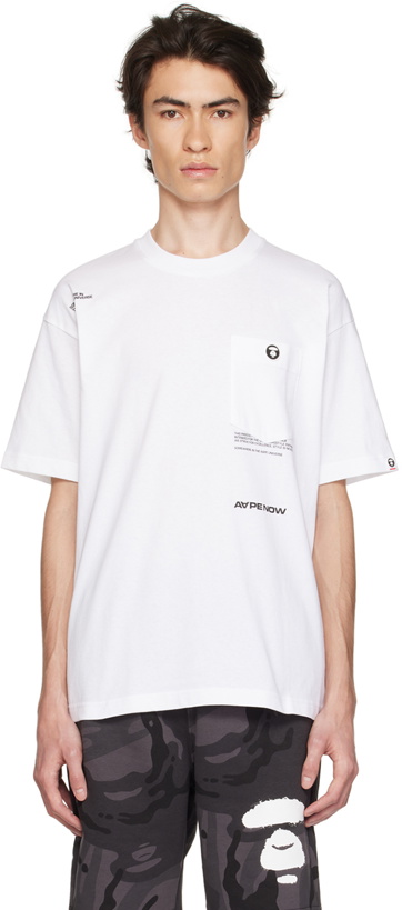 Photo: AAPE by A Bathing Ape White Patch Pocket T-Shirt