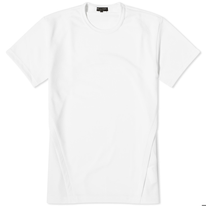Photo: Comme des Garçons Homme Plus Men's Poly Panelled T-Shirt in White