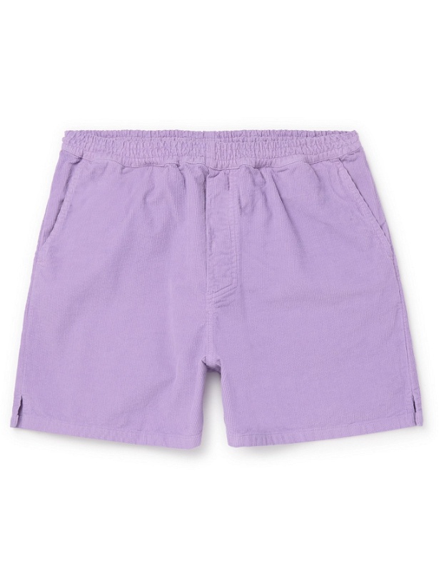 Photo: L.E.J - Indigo-Dyed Selvedge Cotton Shorts - Purple