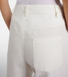 The Row Fael cotton poplin straight pants
