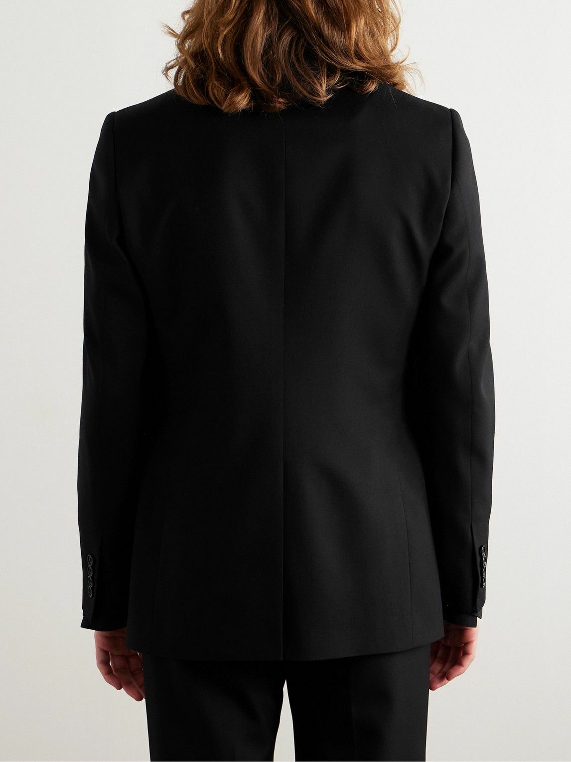 CELINE - Slim-Fit Wool-Twill Blazer - Black