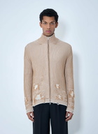 MM6 Maison Margiela Distressed Ribbed High-Neck Sweater