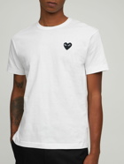 COMME DES GARÇONS PLAY - Black Heart Patch Cotton T-shirt