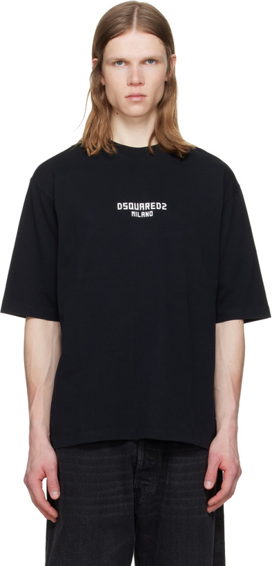 Photo: Dsquared2 Black 'Dsquared2 Milano' Loose Fit T-shirt