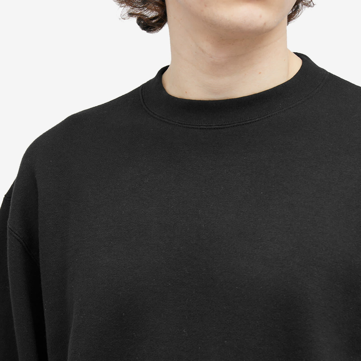 Beams Plus Men's Crew Sweatshirt in Black