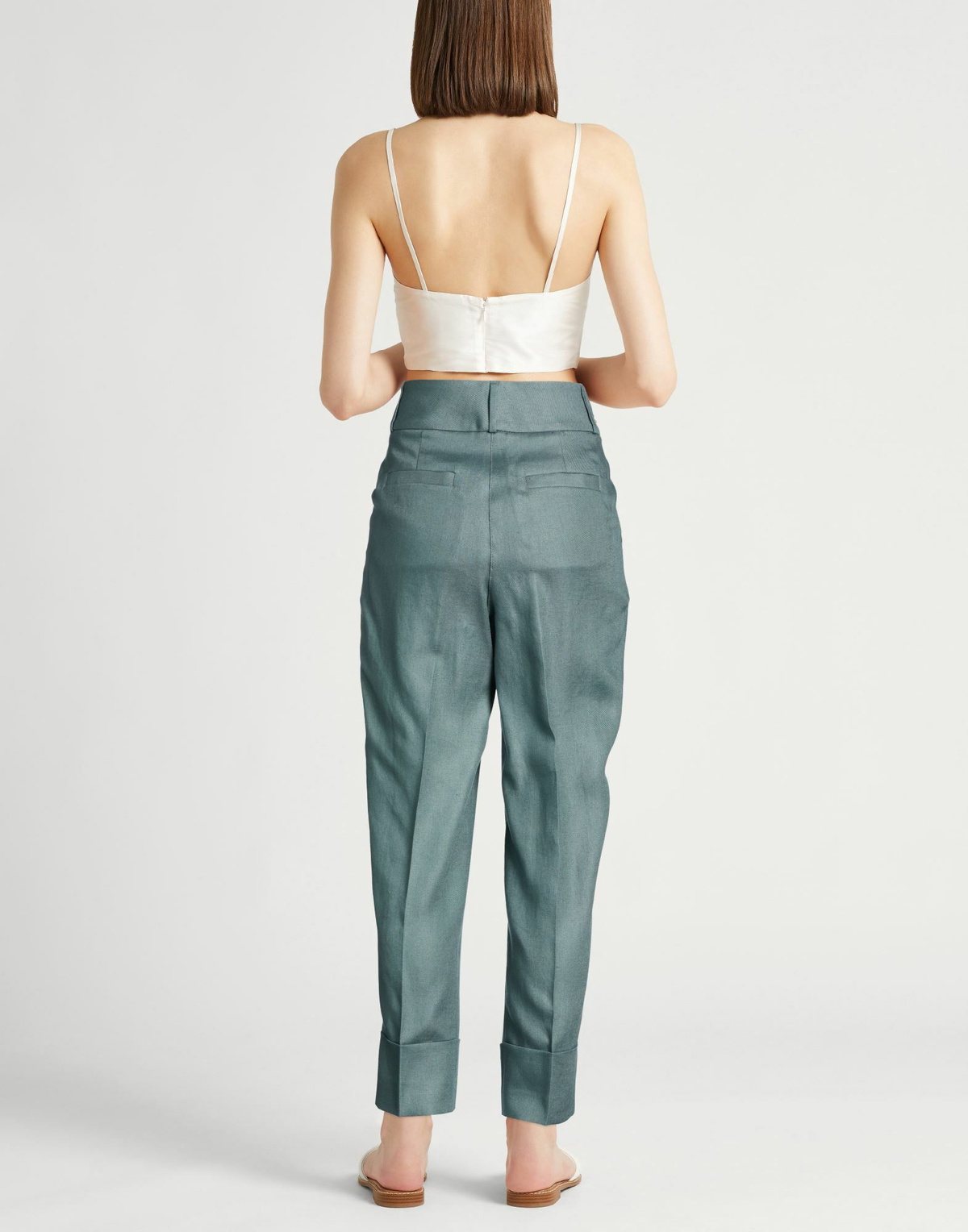 Peserico Womens Pants Deep teal