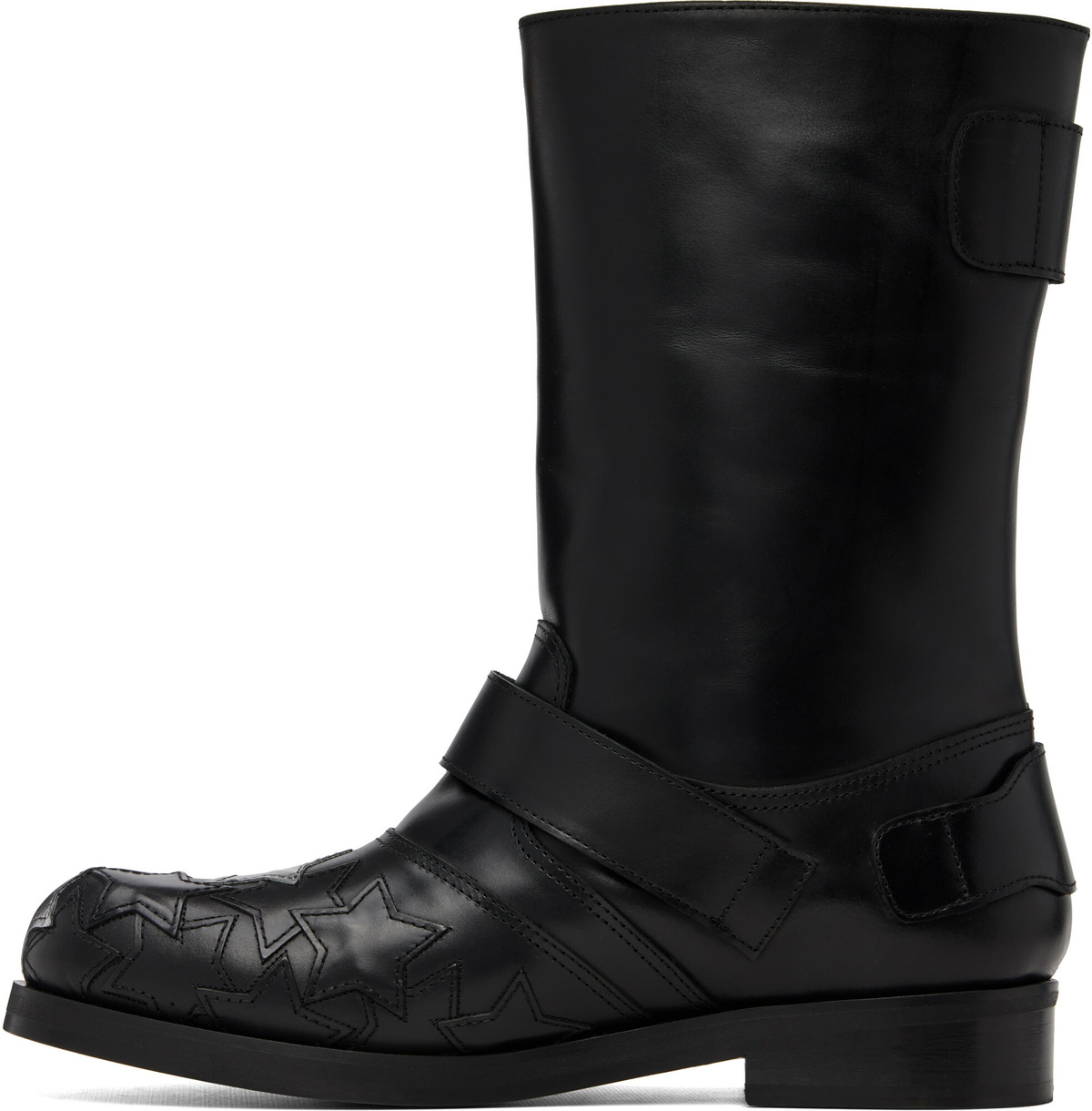 Stefan Cooke Black Star Biker Boots
