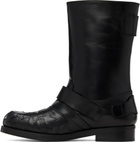 Stefan Cooke Black Star Biker Boots