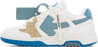 Off-White White & Blue Out Of Office Sneakers